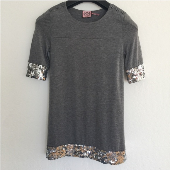 COPY - Vintage Y2K Heather Grey Juicy Couture Novelty Knit Shift Dress 👑💕